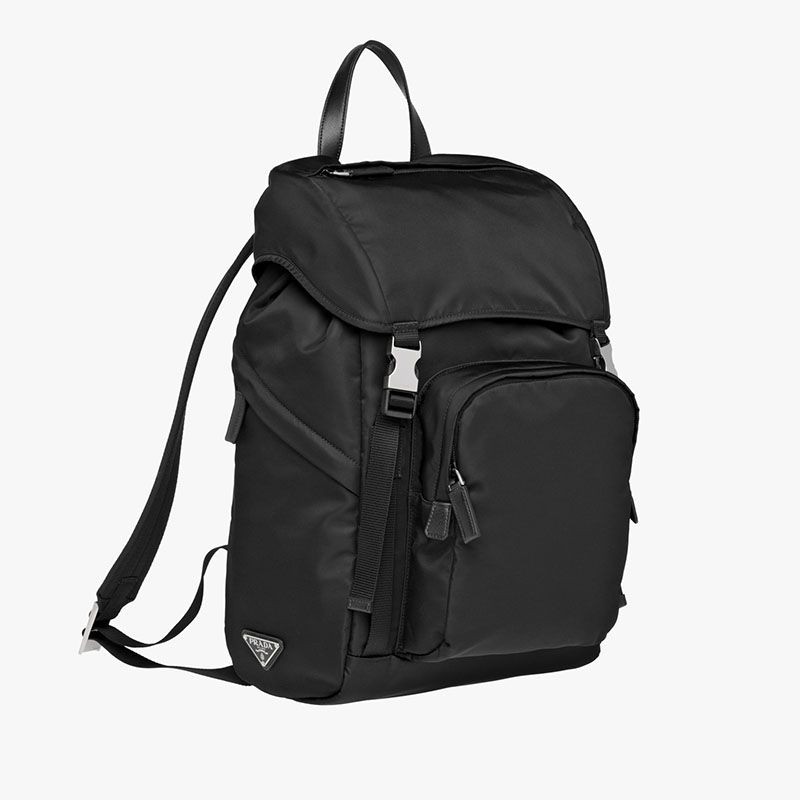 Prada 2VZ135 Nylon Backpack In Black