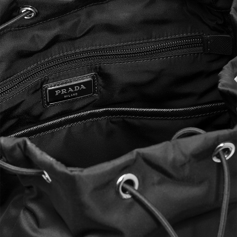 Prada 2VZ135 Nylon Backpack In Black