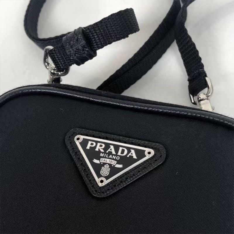 Prada 2ZT012 Nylon Smartphone Case In Black